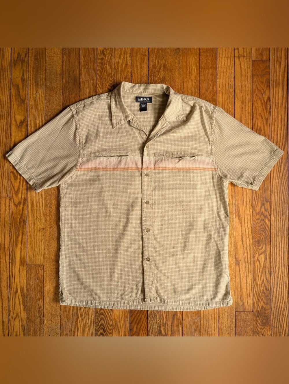 Vintage 90's Label of Greater Goods H&M Plaid Short Sleeve Button-Down Shirt